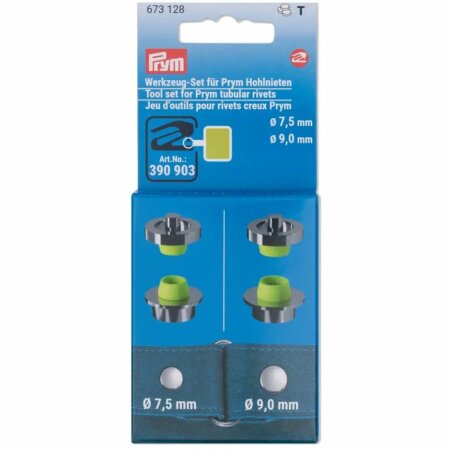 Tool set for Prym hollow rivets with Ø 7.5 mm and 9 mm (673128)