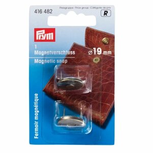 Magnetic Fastener, 19mm, Oldmessing Colour (416482)