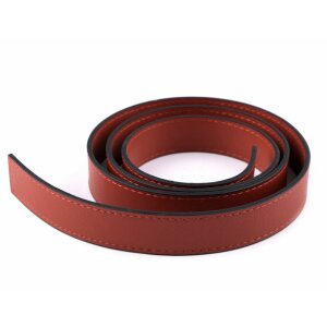 Faux leather webbing wide stitched - 2 pieces - 120cm...