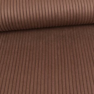 Wide Corduroy Velvet Upholstery Fabric - Swafing - Dark Brown
