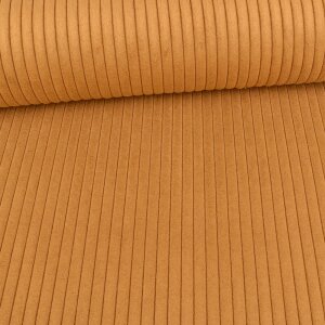 Wide Corduroy Velvet Upholstery Fabric - Swafing - Mustard