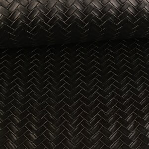 Leatherette Panier braided - Black