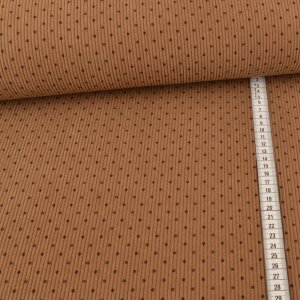 Cord Jersey - Dots on Brown