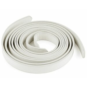 Webbing leather look - 2 pieces - 120cm White