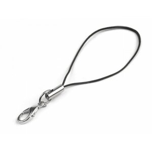 Pendant with snap hook - 50mm black