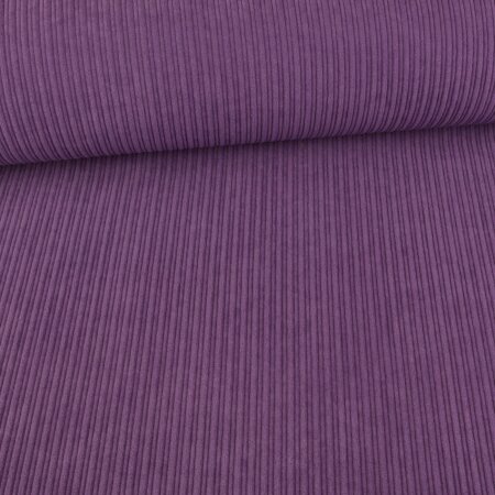 Fine cord stretch plain violet