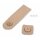 Magnetic clasp with faux leather 20x70 mm - light beige gold
