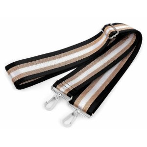 Bag strap with carabiners 79-142 cm - black copper