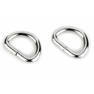 Half ring 15 mm - nickel