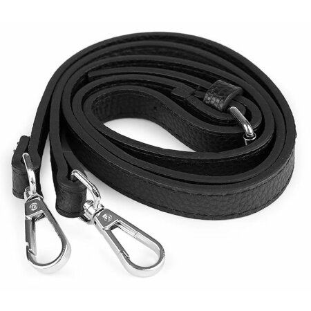 Bag strap with carabiners adjustable 113-123 cm - Nickel Black