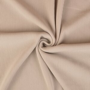 Cotton Jersey Ottoman Ribbed - Light Grey