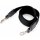 Fabric bag strap with carabiners 113 cm - black gold