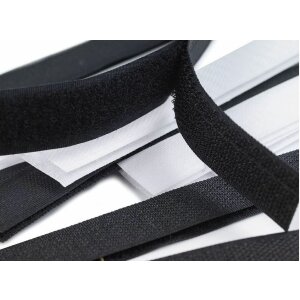 Velcro fastener 20 cm - Black