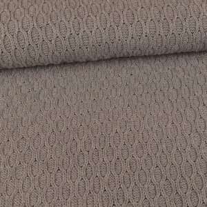 Cotton knit fabric Jonas - Grey