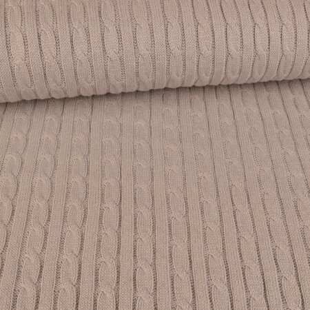 Cotton knit fabric Sophie - Grey