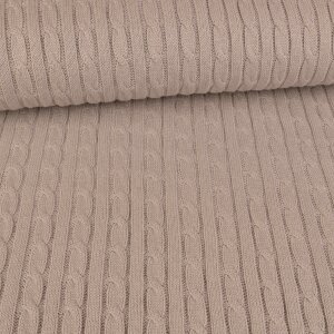 Cotton knit fabric Sophie - Grey