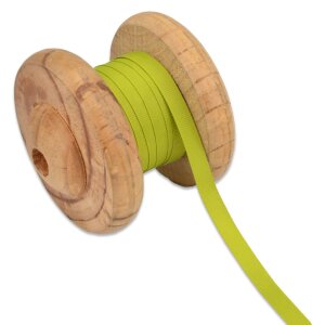 Grosgrain ribbon plain 10 mm - Lime