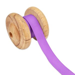 Grosgrain ribbon plain 25 mm - purple