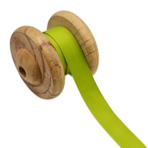 Grosgrain ribbon plain 25 mm - Lime