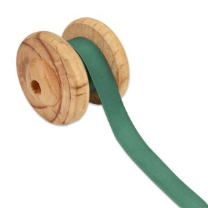 Grosgrain ribbon plain 25 mm - Dark Green