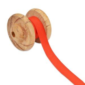 Grosgrain ribbon plain 25 mm - Red