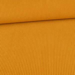 Wide Corduroy Velvet Upholstery Fabric - Mustard