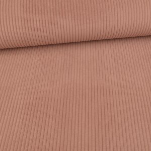 Wide Corduroy Velvet Upholstery Fabric - Old Rosé