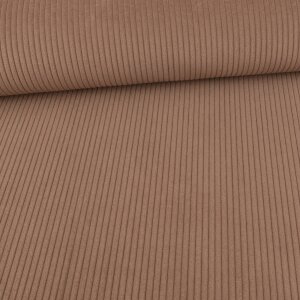 Wide Corduroy Velvet Upholstery Fabric - Taupe