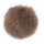 Faux Fur Pompom Light Brown 14cm