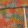 cotton woven fabric - unique batik zig zag- multicolor brique