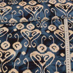 cotton woven fabric - unique batik secret - navy