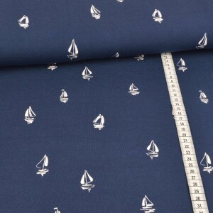 Jersey - sailboats white on blue