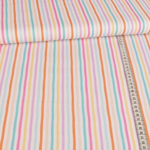 cotton fabric - pastel stripes