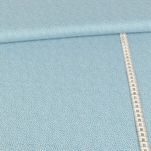 Cotton Fabric Swafing - Dotty Dots on turquoise