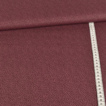 Cotton Fabric Swafing - Dotty Dots on Wine red