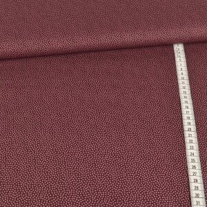 Cotton Fabric Swafing - Dotty Dots on Wine red