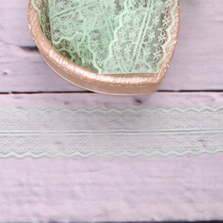 Fine Lace Floret Light Mint 43mm