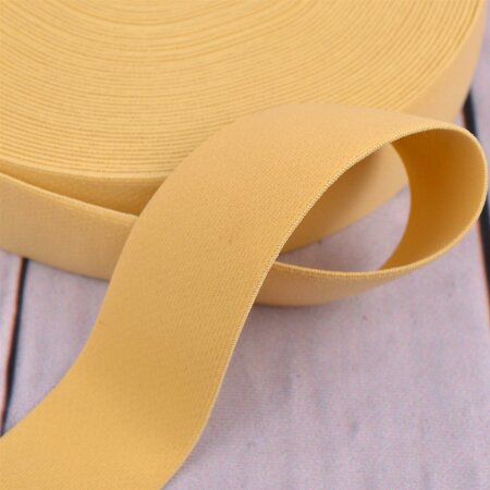 XL Elastic Tape Pastel Yellow 4 cm