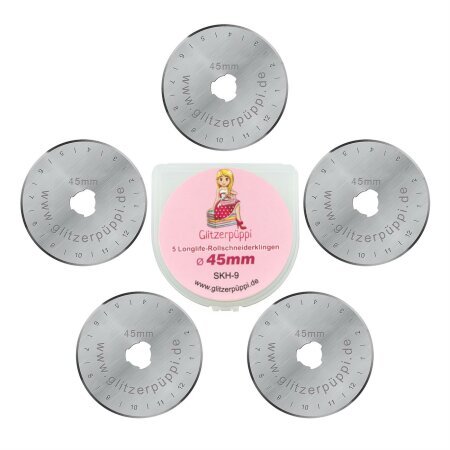 45 mm Spare blades for Redary Cutter / Redary Cutter blades (5-pack Long-Life)
