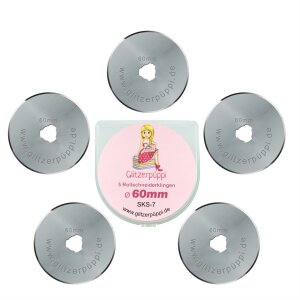 60 mm Spare blades for Rotary Cutter / Rotary Cutter blades (5-pack Standard)
