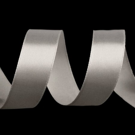 Satin Ribbon 20mm Silver