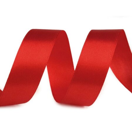 Satin Ribbon 20mm Red