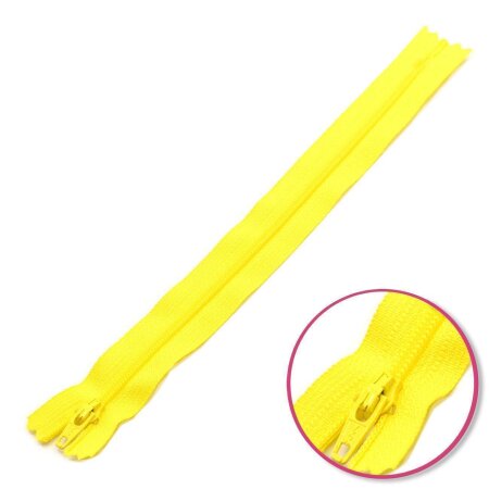 Zipper Yellow 30cm Non Seperable YKK (0561179-504)