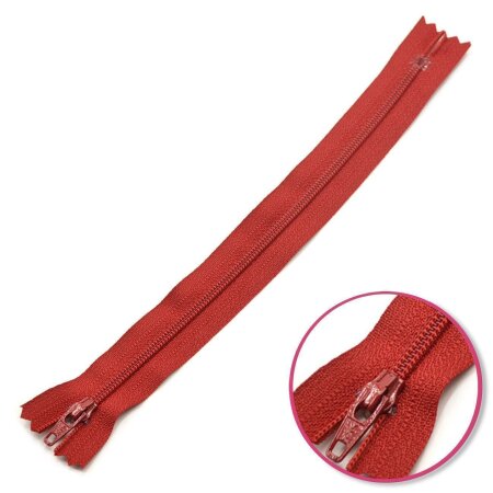 Zipper Dark Red Non Seperable YKK (0561179-520)