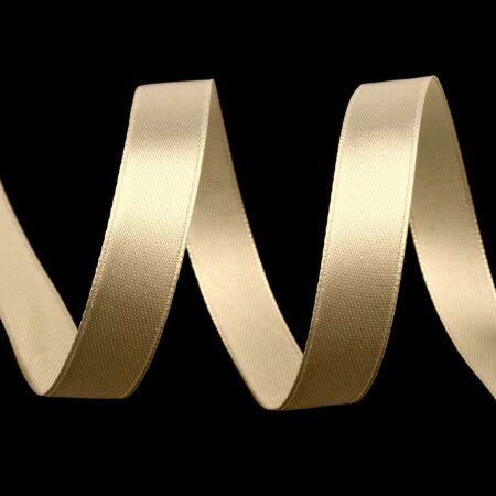 Satin Ribbon 10mm Light Gold
