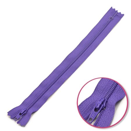 Zipper Dark Purple 12cm Non Seperable YKK (0561179-559)