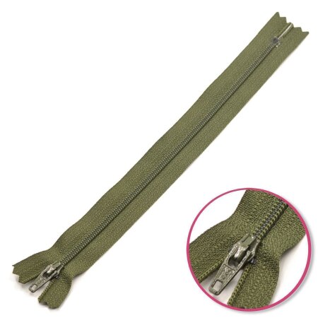 Zipper Olive Green 12cm Non Seperable YKK (0561179-567)