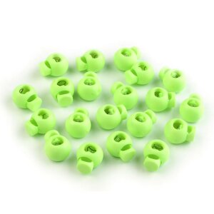 Cord Lock Round 15x19mm Lime