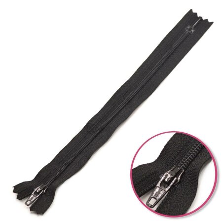 Zipper Black 12cm Non Seperable YKK (0561179-580)