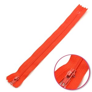 Zipper Light Red Non Seperable YKK (0561179-820)